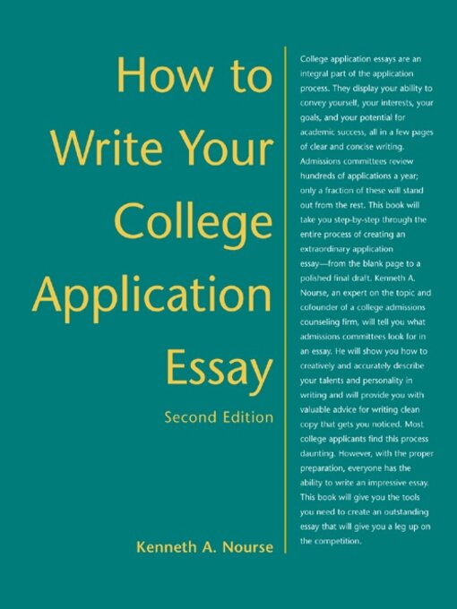 Title details for How to Write Your College Application Essay by Kenneth Nourse - Wait list
